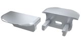 Endcap for LED profile LUMINES type B, grey, with hole, rounded PROF-Bs-EDCAP-WH1 5901854775616; 5907775752927