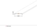 Cover for LED profile VARIO30, white OPAL, CLICK, 3m TOPMET PROF-C9-MILK3 5901597246145