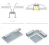 Aluminum profile for LED strips recessed, wide, deep, inDILEDA, 2.02m LUMINES PROF-INDILEDA-2Ms 5902973363319