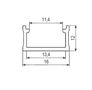 LED profile, anodized, tall, SURFECE MAX, 2m PROF-SURMAX-2Ms