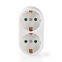 Power Socket Splitter | Type F (CEE 7/7) | 250 V AC 50 Hz | Type F (CEE 7/7) | 250 V AC 50/60 Hz | 16.0 A | 3500 W | White PSSPL200F1WT 5412810292028