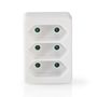 Power Socket Splitter | Type F (CEE 7/7) | 250 V AC 50 Hz | Type C (CEE 7/16) | 250 V AC 50/60 Hz | 2.5 A | 1700 W | White PSSPL300C1WT 5412810292035