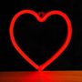 Neon LED Light HEART red Bat + USB FLNEO7 Forever Light RTV100214 5900495949400