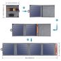 Foldable Solar Powered Charger Photovoltaic 14W USB 2.1A, 66x15cm, Choetech SC004 6971824970456