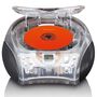 Portable stereo FM radio with CD player Transparent SCD-24TR 8711902066255