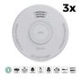 Stand alone smoke alarm with 1 year battery White 3 pcs SD110 3X 8711902090328