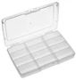 STORAGE BOX, 12 COMPARTMENT, CLEAR 19112N.113