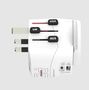 Travel adapter: Sockets EU/FR/USA/UK/AU; plugs UK/EU/FR/USA/IT/AU 100250V AC 7A; USB 45W SKROSS SKR/1302474 7640166329107