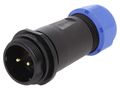Socket, male, for cable SP21 2p. external thread WEIPU SP2111/P2