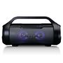 Splashproof Bluetooth® speaker met FM radio, USB, SD and Party Lights Black SPR-070BK 8711902044079