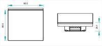 DALI system's touch panel, DT6/DT8, RGBW, 4 zones, white SR-2300TR-G4-DIM-EU