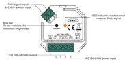Lighting system's DALI controller, TRIAC + PUSH-DIM 230Vac, 200W, Sunricher SR-2303SAC-HP