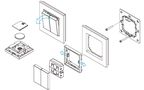 LED lighting systems dimmer, controls 2 zones, wall mount Easy-RF series, Sunricher SR-2801K2 4772081002438