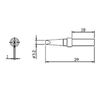 Tip 3.2mm for SL10;20;30 soldering stations, Solomon SR 625