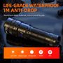 Flashlight L16-T, 890lm, with focus, rechargable USB C, 18650 3400mAh, IP43 SUPERFIRE-L16-T 6974760351587; 6975515770707