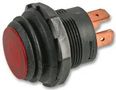 SWITCH, PB, W-P, NUT, 12VDC, RED PPSW-55312R