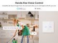 3 channel smart touch wall switch SONOFF, controlled by Wi-Fi, 240W/1 channel, 720W/total, 230VAC, Sonoff SONOFF-T0EU3C 6920075725230
