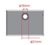 LED controller, 12-24V, 4A, ON-OFF-DIM, metal, for furniture, recessed TD008