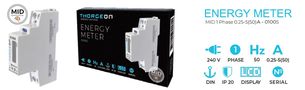 Energy meter, 1-phase, DIN, CT 50A, with MID certificate, Thorgeon THORGEON-01005