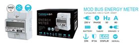 Energy meter, 3-phase, DIN, 80A, MOD-BUS, with MID certificate, Thorgeon THORGEON-01007 4751029893864