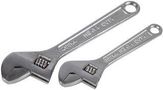 ADJUSTABLE SPANNER SET, CHROME,6IN &8IN D03106