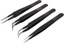 TWEEZERS SET, ESD SAFE, 4PC D00838