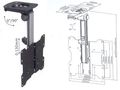 Ceiling Mount Folding TV 17-37" (max 20kg) UCH0187 5901890007542