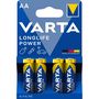 Alkaline Battery AA 1.5 V High Energy 4-Blister VARTA-4906/4B 4008496559435