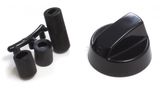 Universal Oven Knob with Reductions Ø42mm, Black W4-44087/UNI 8014025971537