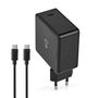 Wall Charger | 65 W | PD3.0 27W / PD3.0 36W / PD3.0 45W / PD3.0 65W | Quick charge feature | 3.0 / 3.25 A | Number of outputs: 1 | USB-C™ | Type-C™ | 2.00 m | Automatic Voltage Selection | Black WCPD65W100BK 5412810407651