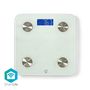 SmartLife Personal Scale | Wi-Fi | BMR / Bones / Fat / Muscles / Water / Weight | 8 | Peak load: 180 kg | Android™ / IOS | Glass | White WIFIHS10WT