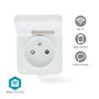 SmartLife Smart Plug | Wi-Fi | IP44 | Power meter | 3680 W | Type E (CEE 7/6) | -25 - 55 °C | Android™ / IOS | Grey / White | 1 pcs WIFIPO130EWT 5412810449705