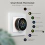 Smart thermostat for water heating floor valves control, rotary, Wi-Fi, TUYA WT20R-WH-3A-W 6976037362494