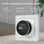 Smart thermostat for water heating floor valves control, rotary, Wi-Fi, TUYA WT20R-WH-3A-W 6976037362494