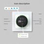 Smart thermostat for water heating floor valves control, rotary, Wi-Fi, TUYA WT20R-WH-3A-W 6976037362494