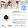 Smart thermostat for water heating floor valves control, rotary, Wi-Fi, TUYA WT20R-WH-3A-W 6976037362494