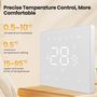 Smart thermostat for water heating floor valves control, 3A, Wi-Fi, white, TUYA / Smart Life WT410-WH-3A-W