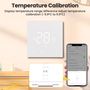 Smart thermostat for water heating floor valves control, 3A, Wi-Fi, white, TUYA / Smart Life WT410-WH-3A-W