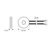 LED controller 12-24Vdc, 5A, touch sensitive, works thru <38mm wood surfaces WYL-WP-S-BI-01 5908293414984