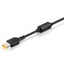 Power cable 1.2m with straight plug DC "USB", with ferrite filter for Lenovo supplies 45-90W XC-DC180F47B