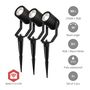 Smartlife Outdoor Light | 3 x 90 lm | Zigbee 3.0 | 3 x 3 W | RGB | 2700 K | Aluminium | Android™ / IOS ZBLOS10RGBW3 5412810444458
