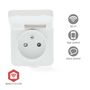 SmartLife Smart Plug | Zigbee 3.0 | IP44 | Power meter | 3680 W | Type E (CEE 7/6) | 0 - 55 °C | Android™ / IOS | White | 1 pcs ZBPO130EWT 5412810448319