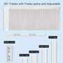 Smart curtain track set with electric motor, up to 4.2m with remote, ZigBee TUYA ZC-PJ420-EU-EN