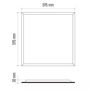 LED panel 60x60cm, 34W, 4000K, 4200lm, LEXXO, EMOS ZR1612 8592920085530