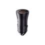 Car Quick Charger 60W 12-24V 2xUSB QC4+ SCP AFC, Dark Gray CGJM000013 6932172607982