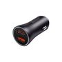 Car Quick Charger 60W 12-24V 2xUSB QC4+ SCP AFC, Dark Gray CGJM000013 6932172607982