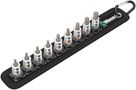 Belt A Imperial 1 Zyklop In-Hex-Plus bit socket set with holding function, 1/4" drive, 1 x 5/64"x28.0; 1 x 3/32"x28.0; 1 x 7/64"x28.0; 1 x 1/8"x28.0; 1 x 9/64"x28.0; 1 x 5/32"x28.0; 1 x 3/16"x28.0; 1 x 7/32"x28.0; 1 x 1/4"x28.0; 1 x 39.0x238.0; 1 x 200.0x 05003884001
