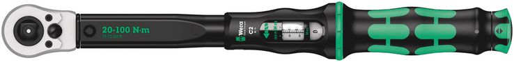 Click-Torque C 2 Push R/L adjustable torque wrench for clockwise and anti-clockwise torque-control, 20-100 Nm, 1/2"x20-100, Wera 05075625001