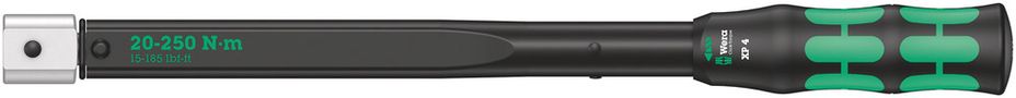 Click-Torque XP 4 pre-set adjustable torque wrench for insert tools, 20-250 Nm, 20 Nm, 14x18x20.0x20-250, Wera 05075673010