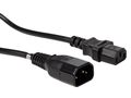 POWER CORD BLACK C14 + C13 L=1.8 m H05VV-F 3G1.00 mm² EPC018E100N 5410329727260